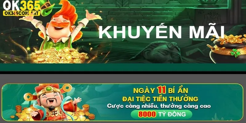 Đa dạng chương trình ưu đãi khi tham gia casino OK365