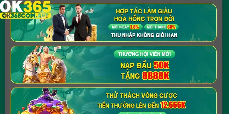 Tham gia xổ số Ok365 nhận ưu đãi hàng ngày